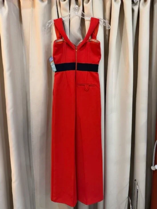 Self Portrait Orange Jumpsuit Playsuit Size 2 - Picture 3 of 7